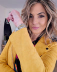 Perfecto suédine jaune - 𝐌𝐚𝐫𝐢𝐧𝐚𝟒𝟒𝐟𝐚𝐦𝐢𝐥𝐲