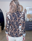 Veste cintrée à imprimé skull - 𝐌𝐚𝐫𝐢𝐧𝐚𝟒𝟒𝐟𝐚𝐦𝐢𝐥𝐲