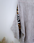 Pull beige à maille ajourée avec bandes latérales léo - 𝐌𝐚𝐫𝐢𝐧𝐚𝟒𝟒𝐟𝐚𝐦𝐢𝐥𝐲