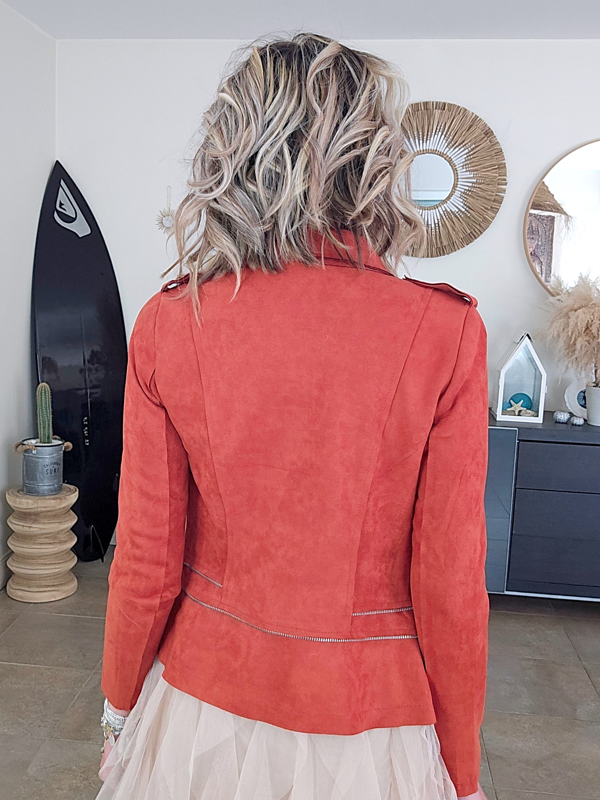 Perfecto suédine brique - 𝐌𝐚𝐫𝐢𝐧𝐚𝟒𝟒𝐟𝐚𝐦𝐢𝐥𝐲