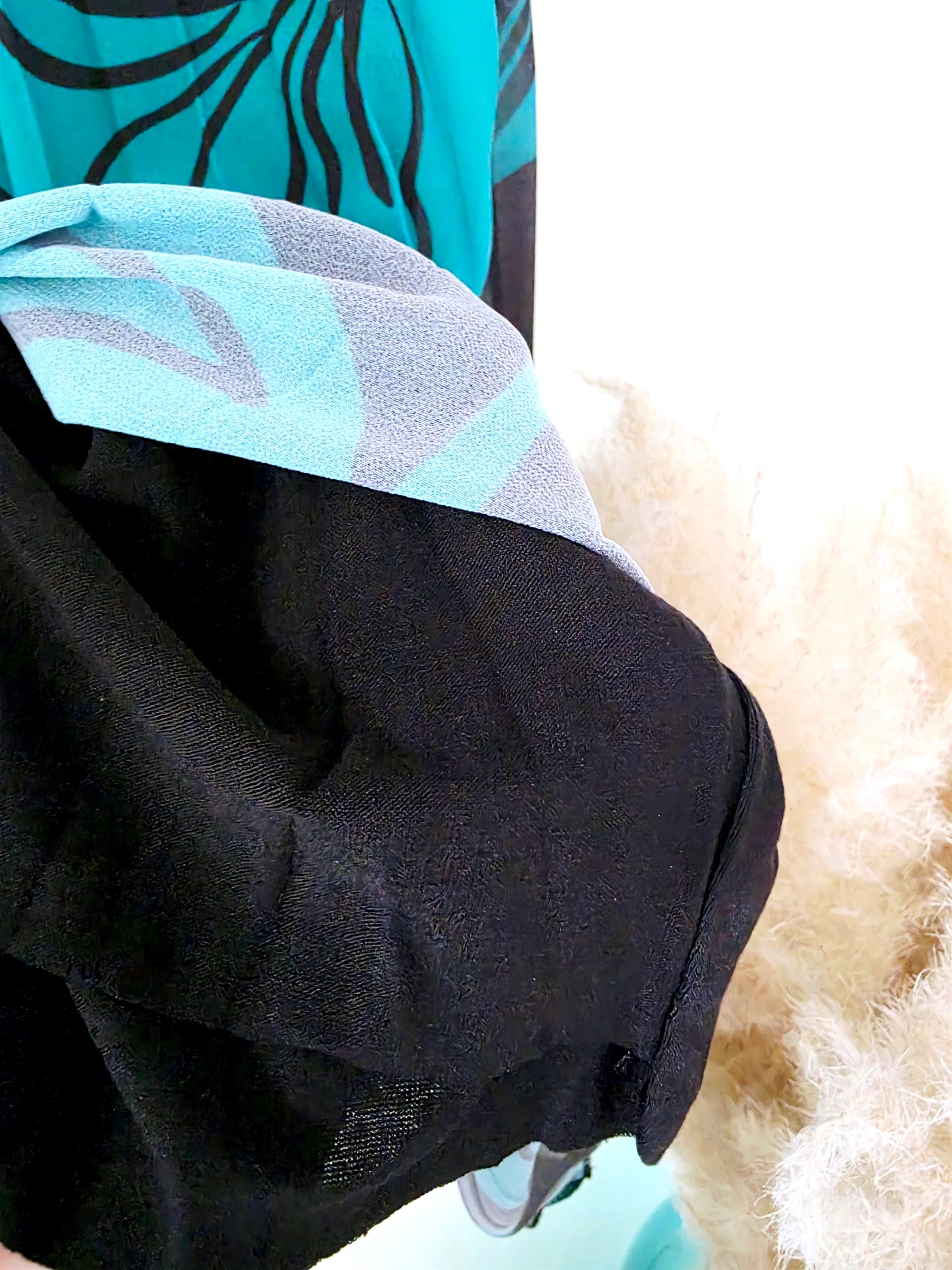 Jupe longue verte/bleue à imprimé - 𝐌𝐚𝐫𝐢𝐧𝐚𝟒𝟒𝐟𝐚𝐦𝐢𝐥𝐲