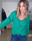 Pull vert à maille douce et chaude - 𝐌𝐚𝐫𝐢𝐧𝐚𝟒𝟒𝐟𝐚𝐦𝐢𝐥𝐲