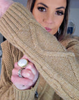 Pull beige foncé à empiècements effet superposition - 𝐌𝐚𝐫𝐢𝐧𝐚𝟒𝟒𝐟𝐚𝐦𝐢𝐥𝐲