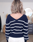 Pull double sens marinière - 𝐌𝐚𝐫𝐢𝐧𝐚𝟒𝟒𝐟𝐚𝐦𝐢𝐥𝐲
