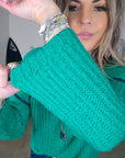 Pull vert à maille douce et chaude - 𝐌𝐚𝐫𝐢𝐧𝐚𝟒𝟒𝐟𝐚𝐦𝐢𝐥𝐲