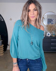 Pull bleu à maille fine - 𝐌𝐚𝐫𝐢𝐧𝐚𝟒𝟒𝐟𝐚𝐦𝐢𝐥𝐲