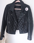 Perfecto noir matelassé 100% cuir - 𝐌𝐚𝐫𝐢𝐧𝐚𝟒𝟒𝐟𝐚𝐦𝐢𝐥𝐲
