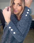 Pull gris anthracite à maille douce et chaude - 𝐌𝐚𝐫𝐢𝐧𝐚𝟒𝟒𝐟𝐚𝐦𝐢𝐥𝐲