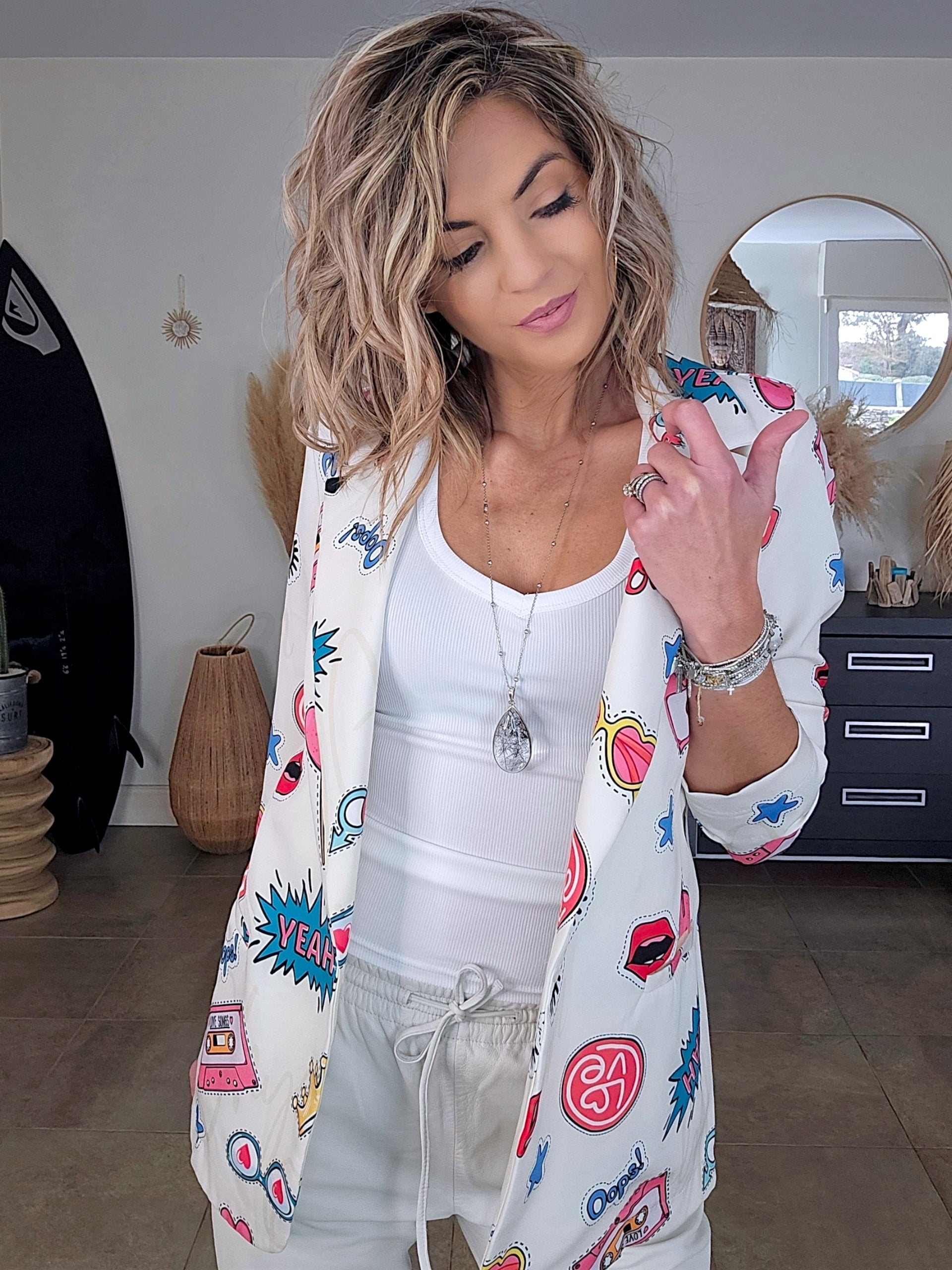 Debardeur blanc maille côtelée - 𝐌𝐚𝐫𝐢𝐧𝐚𝟒𝟒𝐟𝐚𝐦𝐢𝐥𝐲