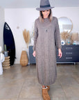 Robe longue à maille douce et chaude - 𝐌𝐚𝐫𝐢𝐧𝐚𝟒𝟒𝐟𝐚𝐦𝐢𝐥𝐲
