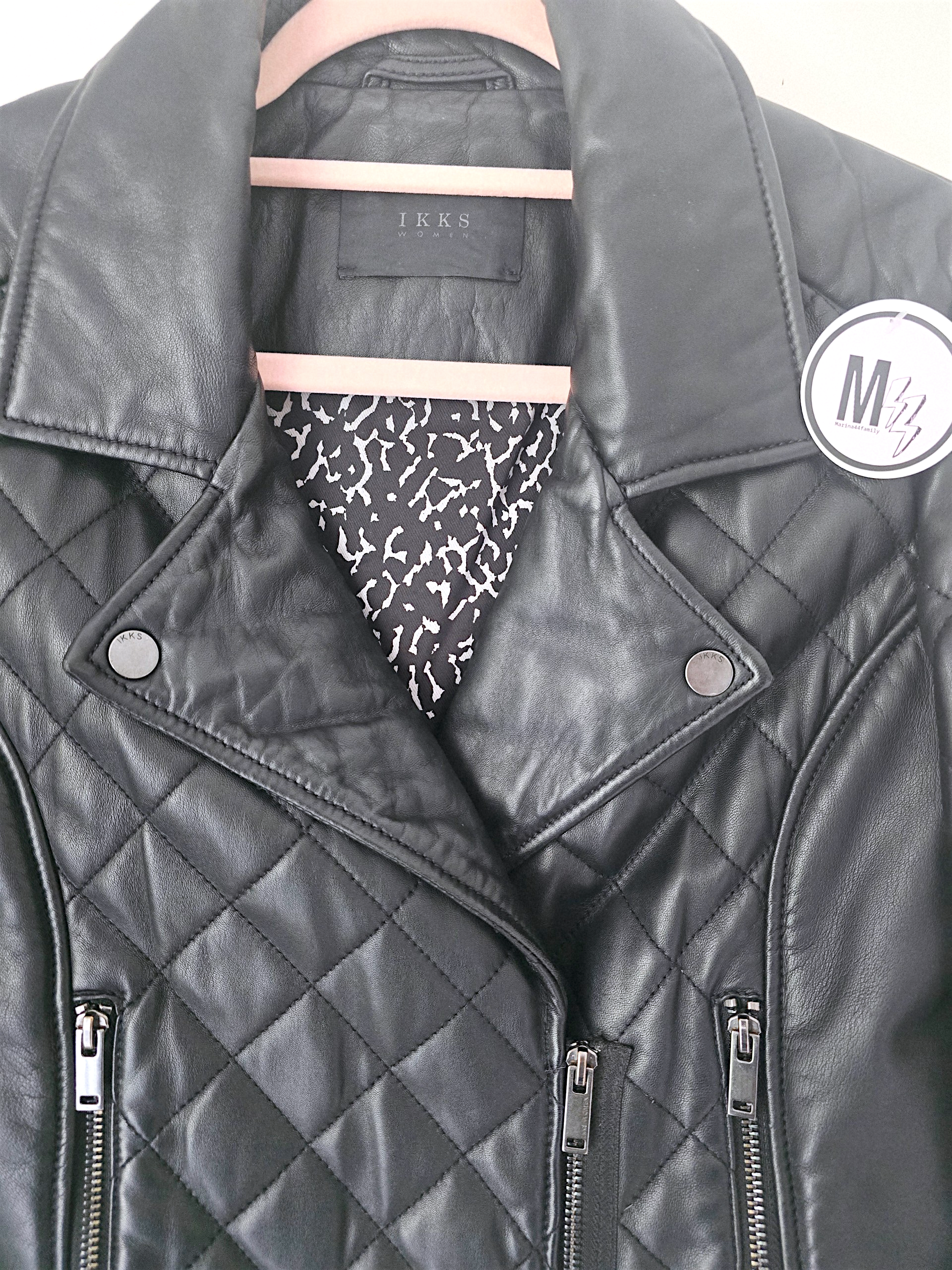 Perfecto noir matelassé 100% cuir - 𝐌𝐚𝐫𝐢𝐧𝐚𝟒𝟒𝐟𝐚𝐦𝐢𝐥𝐲