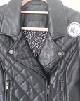 Perfecto noir matelassé 100% cuir - 𝐌𝐚𝐫𝐢𝐧𝐚𝟒𝟒𝐟𝐚𝐦𝐢𝐥𝐲