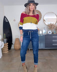 Pull tricolore double sens - 𝐌𝐚𝐫𝐢𝐧𝐚𝟒𝟒𝐟𝐚𝐦𝐢𝐥𝐲