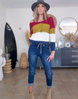 Pull tricolore double sens - 𝐌𝐚𝐫𝐢𝐧𝐚𝟒𝟒𝐟𝐚𝐦𝐢𝐥𝐲