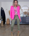 Veste cintrée rose fluo - 𝐌𝐚𝐫𝐢𝐧𝐚𝟒𝟒𝐟𝐚𝐦𝐢𝐥𝐲