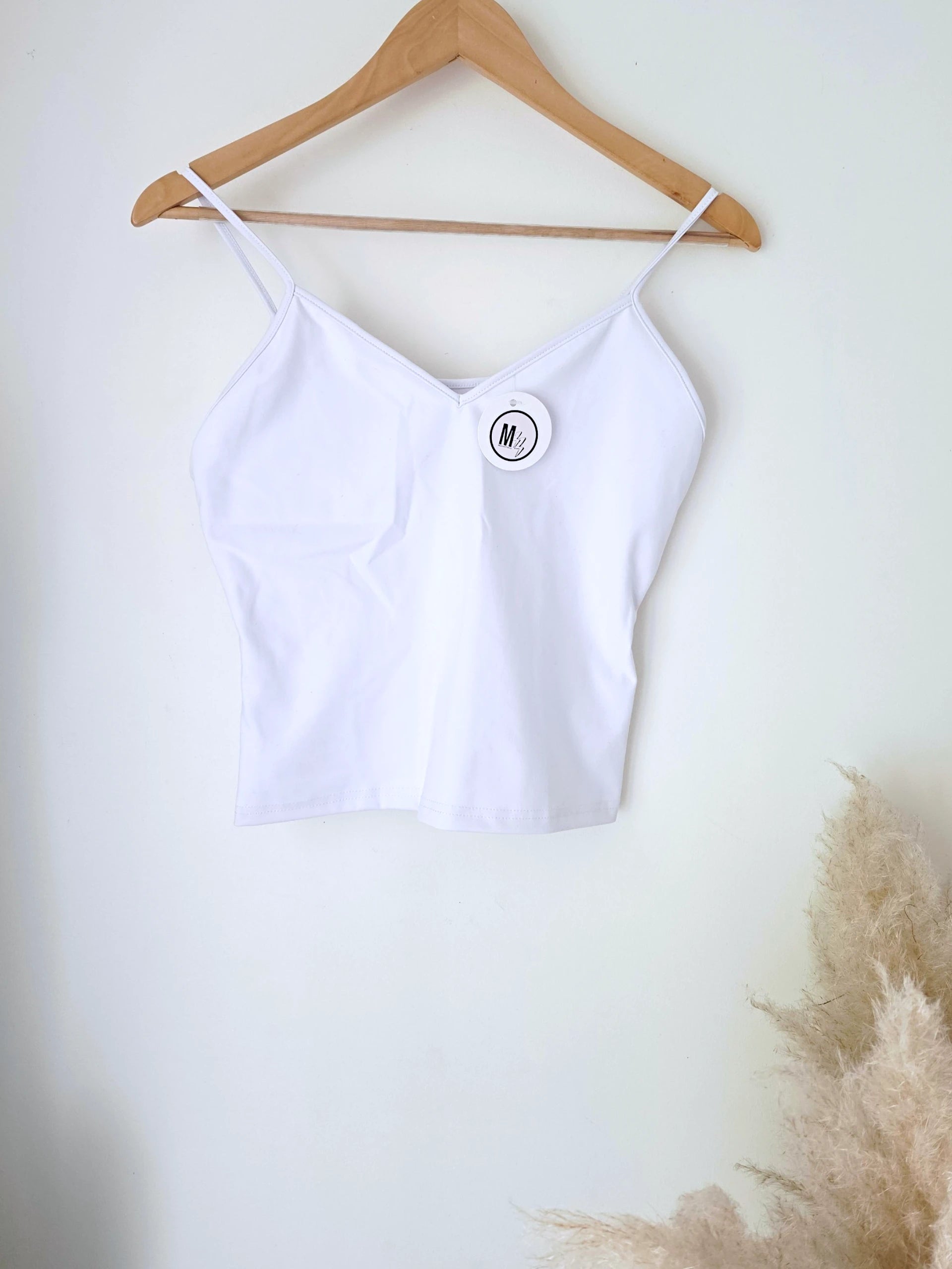 Débardeur blanc en lycra