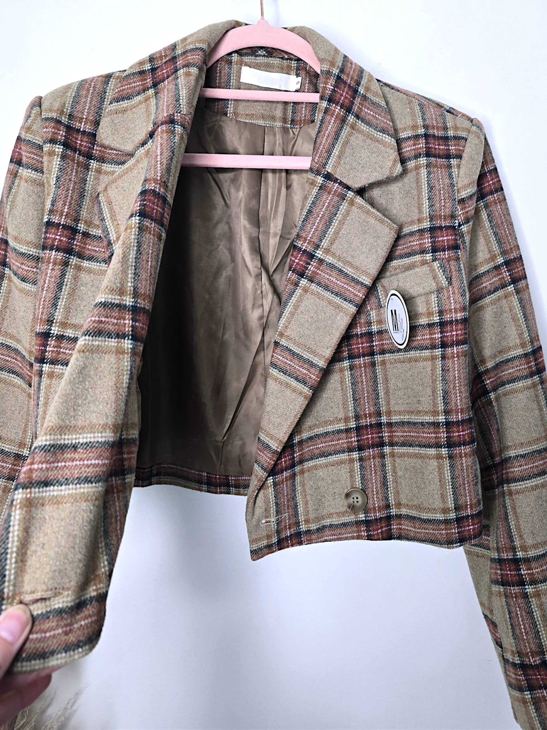 Blazer vintage à carreaux - 𝐌𝐚𝐫𝐢𝐧𝐚𝟒𝟒𝐟𝐚𝐦𝐢𝐥𝐲