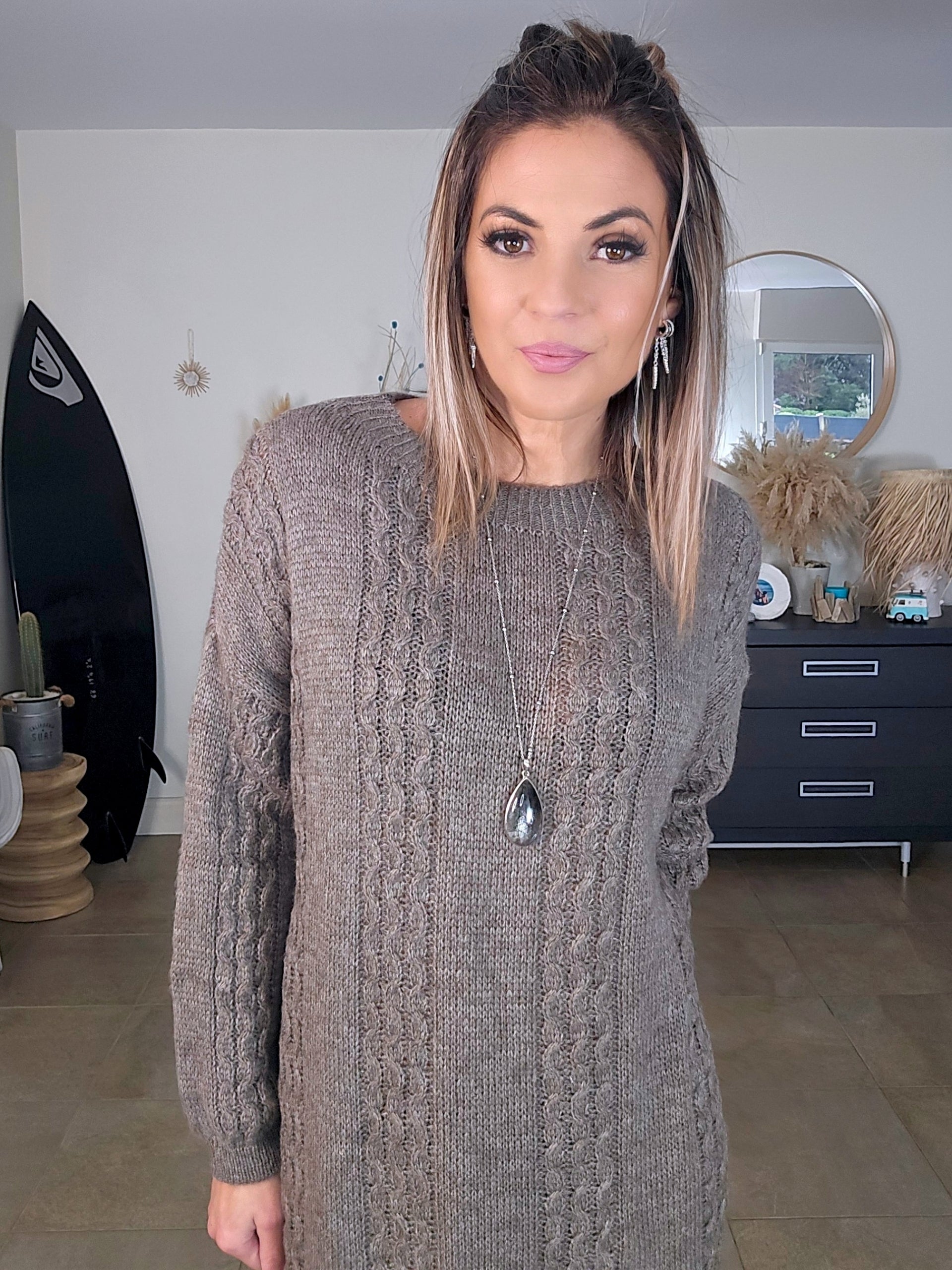 Robe longue à maille douce et chaude - 𝐌𝐚𝐫𝐢𝐧𝐚𝟒𝟒𝐟𝐚𝐦𝐢𝐥𝐲