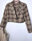 Blazer vintage à carreaux - 𝐌𝐚𝐫𝐢𝐧𝐚𝟒𝟒𝐟𝐚𝐦𝐢𝐥𝐲