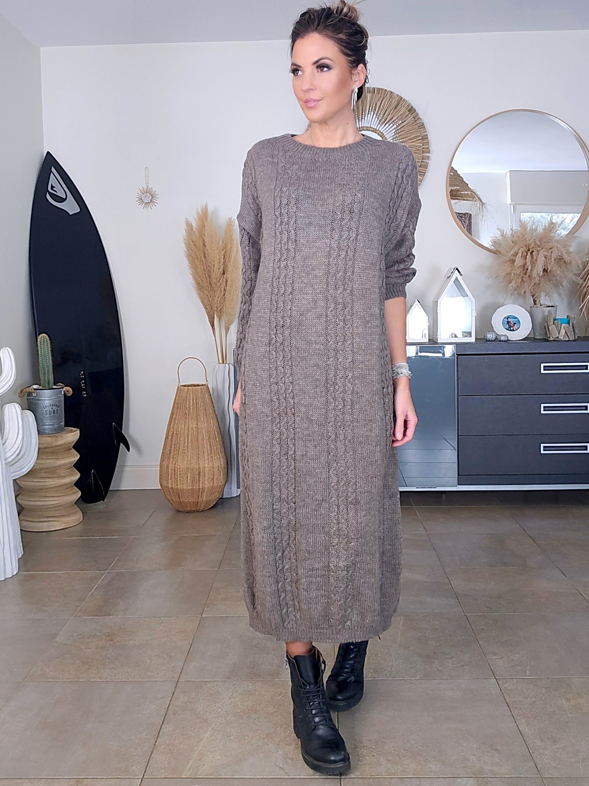 Robe longue à maille douce et chaude - 𝐌𝐚𝐫𝐢𝐧𝐚𝟒𝟒𝐟𝐚𝐦𝐢𝐥𝐲