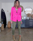 Veste cintrée rose fluo - 𝐌𝐚𝐫𝐢𝐧𝐚𝟒𝟒𝐟𝐚𝐦𝐢𝐥𝐲