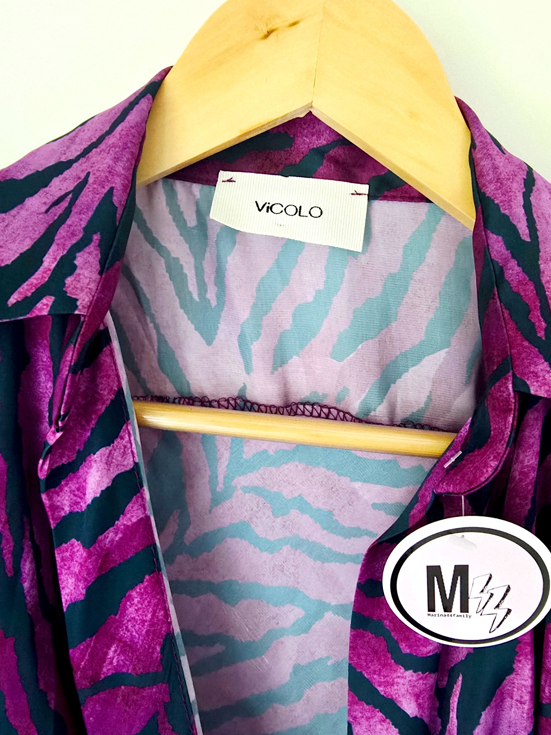 Robe portefeuille zébrée violette - 𝐌𝐚𝐫𝐢𝐧𝐚𝟒𝟒𝐟𝐚𝐦𝐢𝐥𝐲