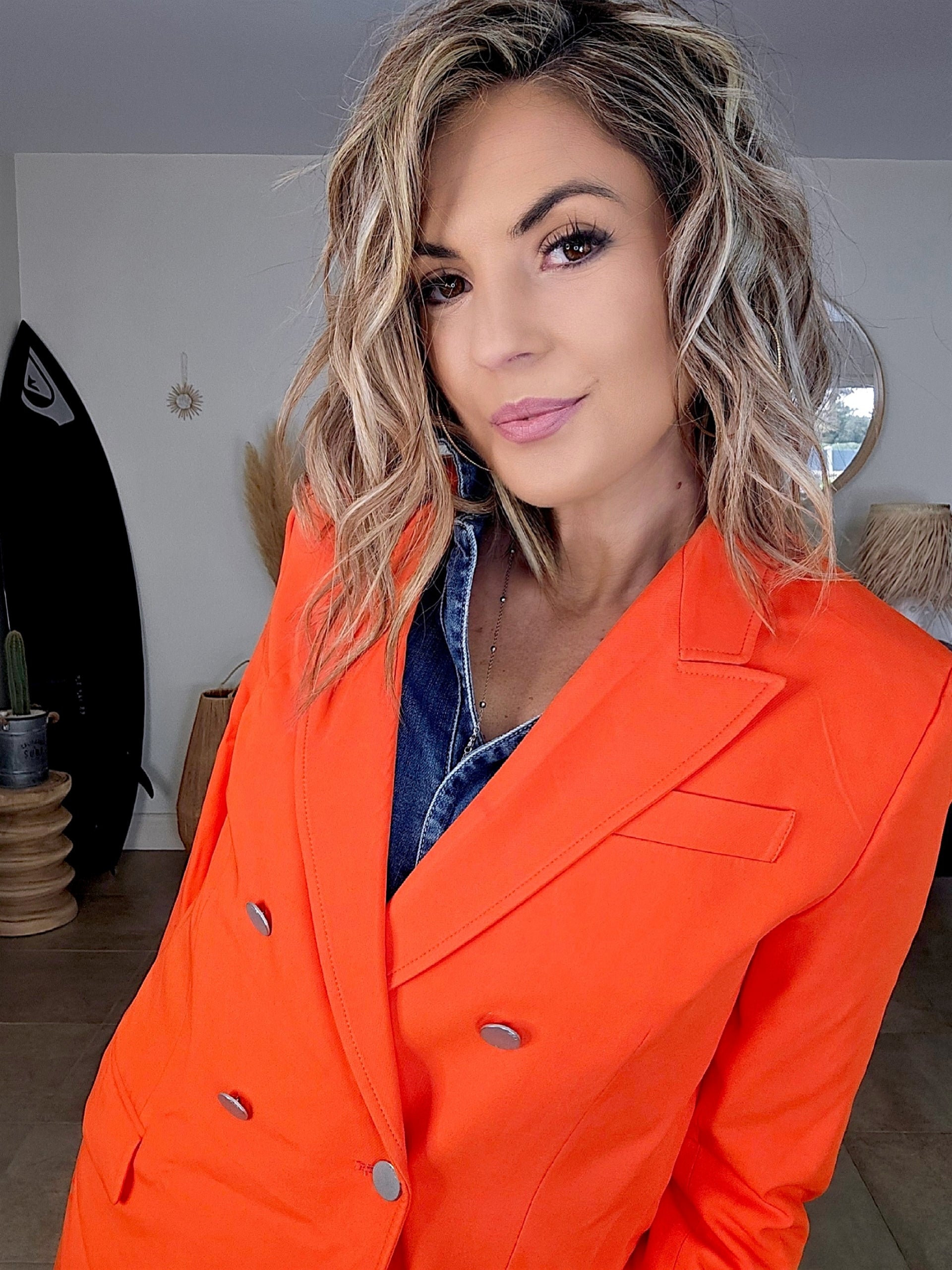Blazer orange - 𝐌𝐚𝐫𝐢𝐧𝐚𝟒𝟒𝐟𝐚𝐦𝐢𝐥𝐲