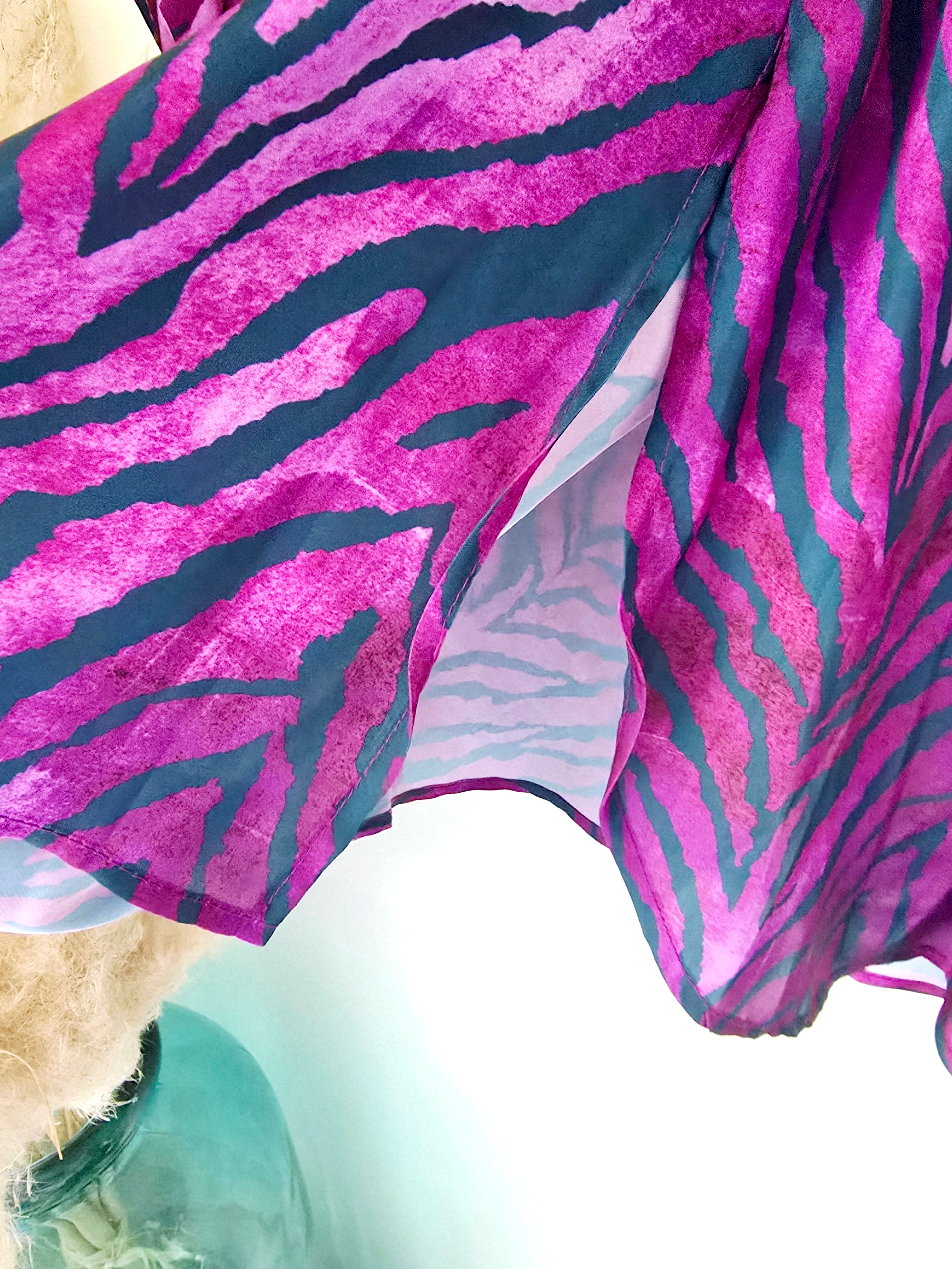 Robe portefeuille zébrée violette - 𝐌𝐚𝐫𝐢𝐧𝐚𝟒𝟒𝐟𝐚𝐦𝐢𝐥𝐲