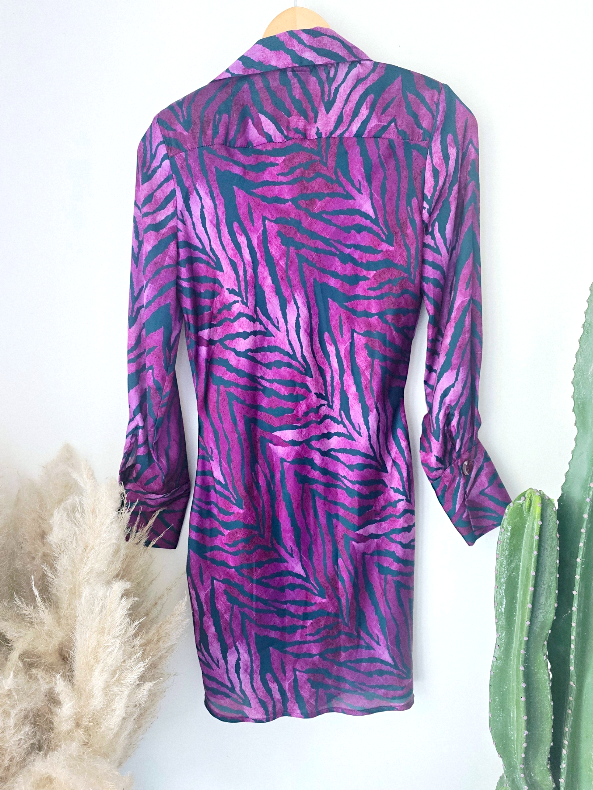Robe portefeuille zébrée violette - 𝐌𝐚𝐫𝐢𝐧𝐚𝟒𝟒𝐟𝐚𝐦𝐢𝐥𝐲