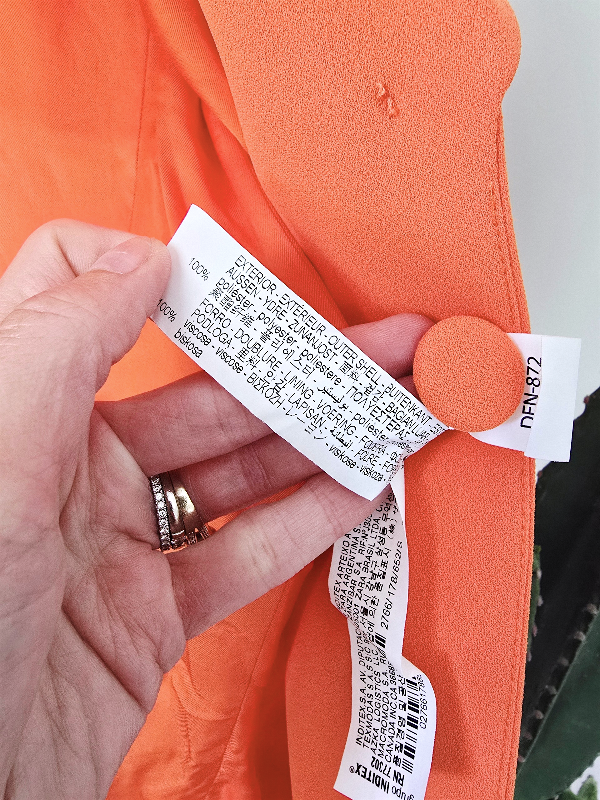 Veste chic orange - 𝐌𝐚𝐫𝐢𝐧𝐚𝟒𝟒𝐟𝐚𝐦𝐢𝐥𝐲