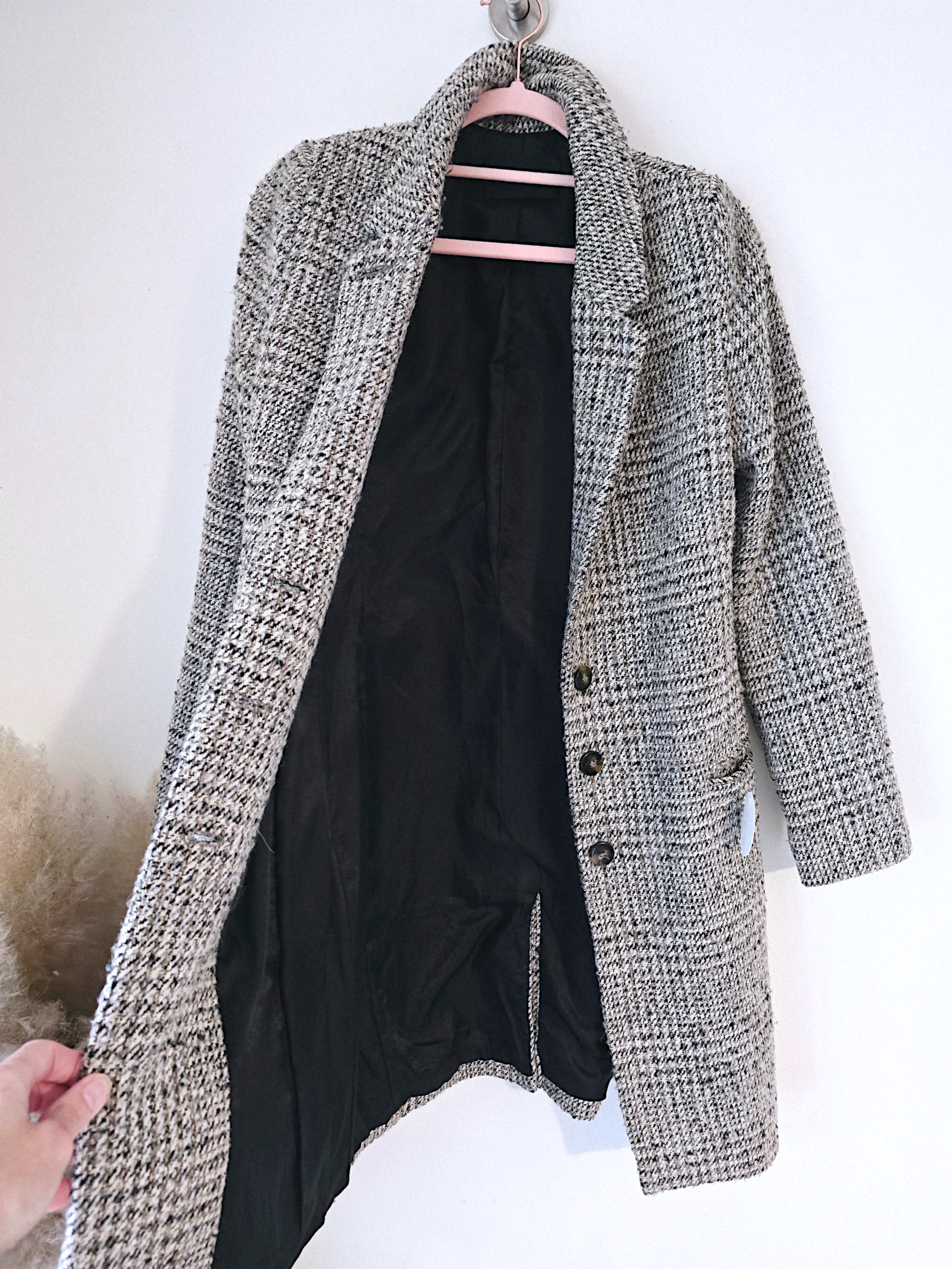 Manteau tweed beige et marron-kaki - 𝐌𝐚𝐫𝐢𝐧𝐚𝟒𝟒𝐟𝐚𝐦𝐢𝐥𝐲