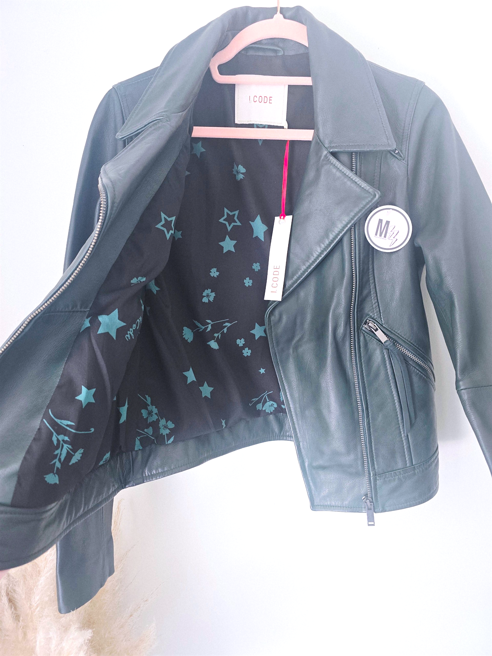 Perfecto vert 100% cuir - 𝐌𝐚𝐫𝐢𝐧𝐚𝟒𝟒𝐟𝐚𝐦𝐢𝐥𝐲