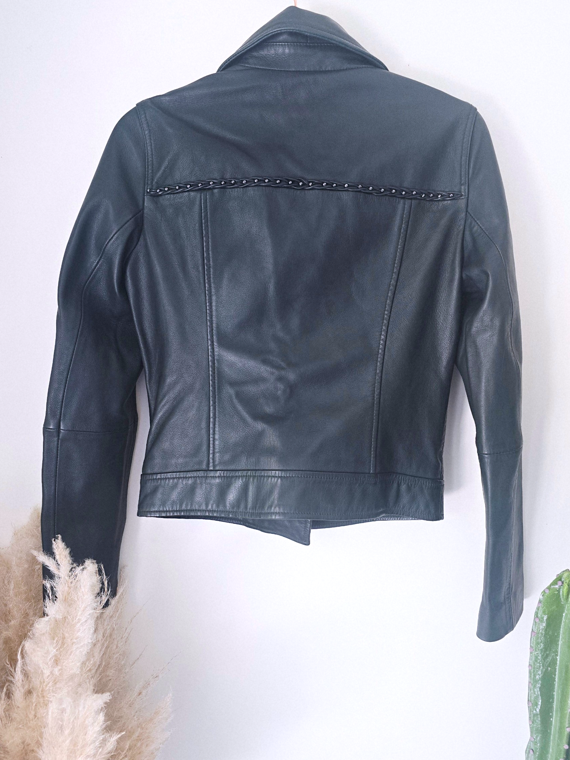 Perfecto vert 100% cuir - 𝐌𝐚𝐫𝐢𝐧𝐚𝟒𝟒𝐟𝐚𝐦𝐢𝐥𝐲