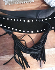 Ceinture noire cloutée 100% cuir - 𝐌𝐚𝐫𝐢𝐧𝐚𝟒𝟒𝐟𝐚𝐦𝐢𝐥𝐲