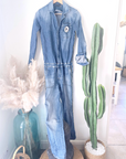 Combinaison en jean bleu délavé - 𝐌𝐚𝐫𝐢𝐧𝐚𝟒𝟒𝐟𝐚𝐦𝐢𝐥𝐲