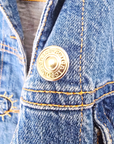 Veste brodée en jean bleu - 𝐌𝐚𝐫𝐢𝐧𝐚𝟒𝟒𝐟𝐚𝐦𝐢𝐥𝐲