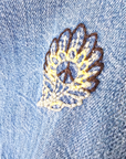 Veste brodée en jean bleu - 𝐌𝐚𝐫𝐢𝐧𝐚𝟒𝟒𝐟𝐚𝐦𝐢𝐥𝐲
