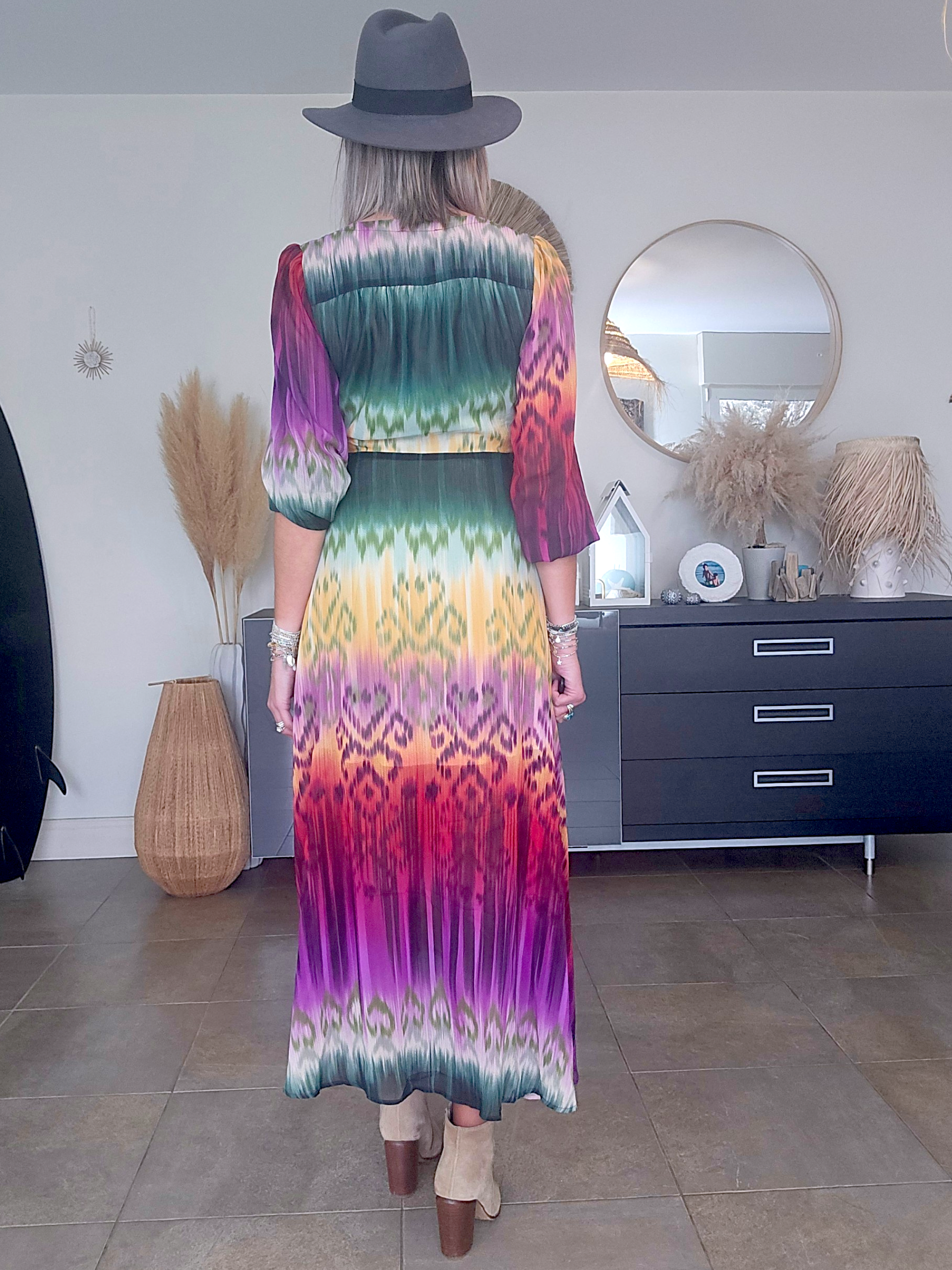 Robe soleil longue tricolore - 𝐌𝐚𝐫𝐢𝐧𝐚𝟒𝟒𝐟𝐚𝐦𝐢𝐥𝐲