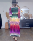 Robe soleil longue tricolore - 𝐌𝐚𝐫𝐢𝐧𝐚𝟒𝟒𝐟𝐚𝐦𝐢𝐥𝐲