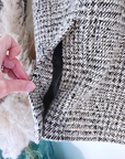 Manteau tweed beige et marron-kaki - 𝐌𝐚𝐫𝐢𝐧𝐚𝟒𝟒𝐟𝐚𝐦𝐢𝐥𝐲