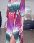 Robe soleil longue tricolore - 𝐌𝐚𝐫𝐢𝐧𝐚𝟒𝟒𝐟𝐚𝐦𝐢𝐥𝐲