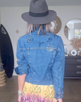 Veste brodée en jean bleu - 𝐌𝐚𝐫𝐢𝐧𝐚𝟒𝟒𝐟𝐚𝐦𝐢𝐥𝐲