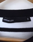 Pull noir et blanc imprimé géométrique - 𝐌𝐚𝐫𝐢𝐧𝐚𝟒𝟒𝐟𝐚𝐦𝐢𝐥𝐲