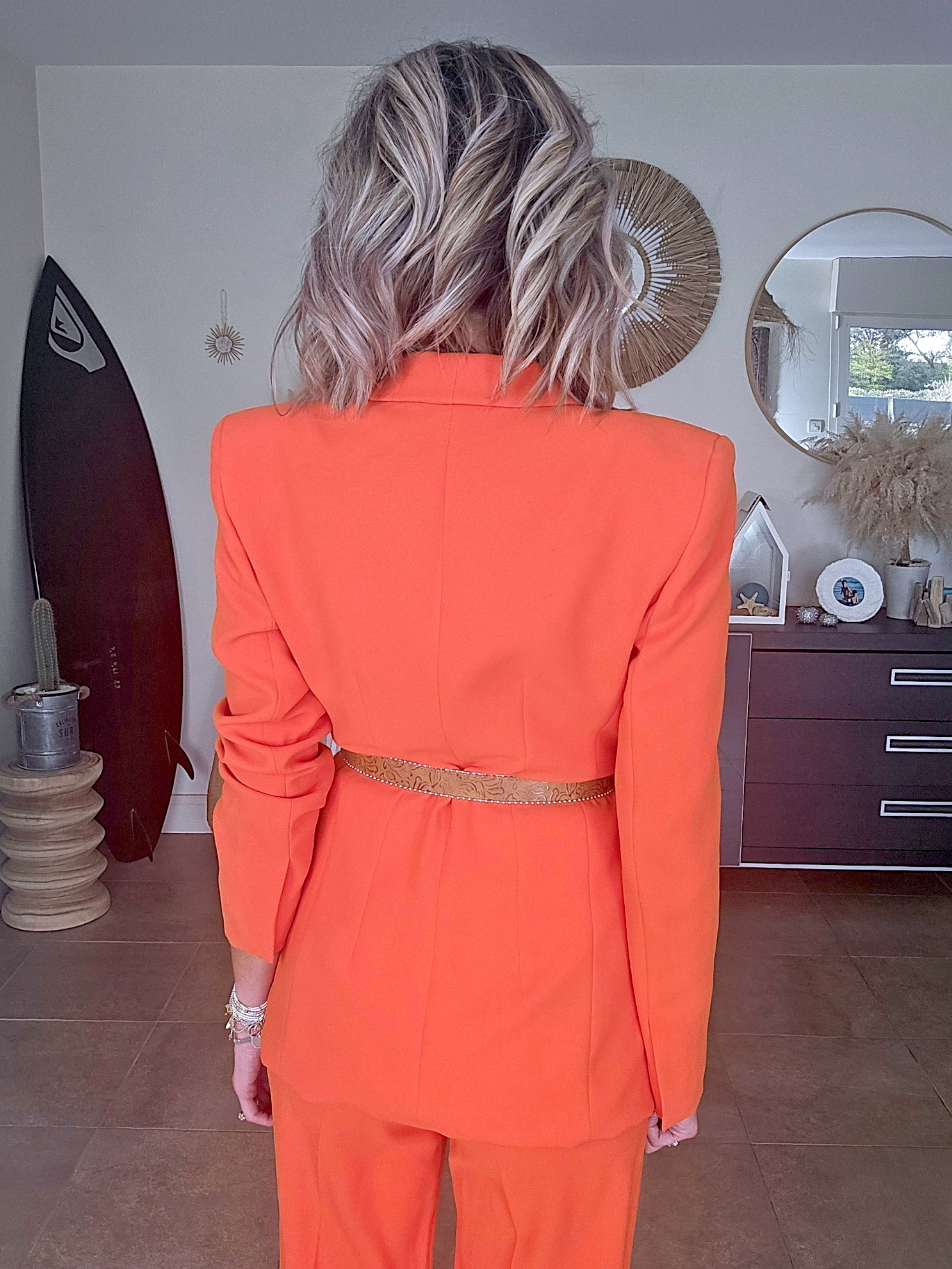 Veste chic orange - 𝐌𝐚𝐫𝐢𝐧𝐚𝟒𝟒𝐟𝐚𝐦𝐢𝐥𝐲