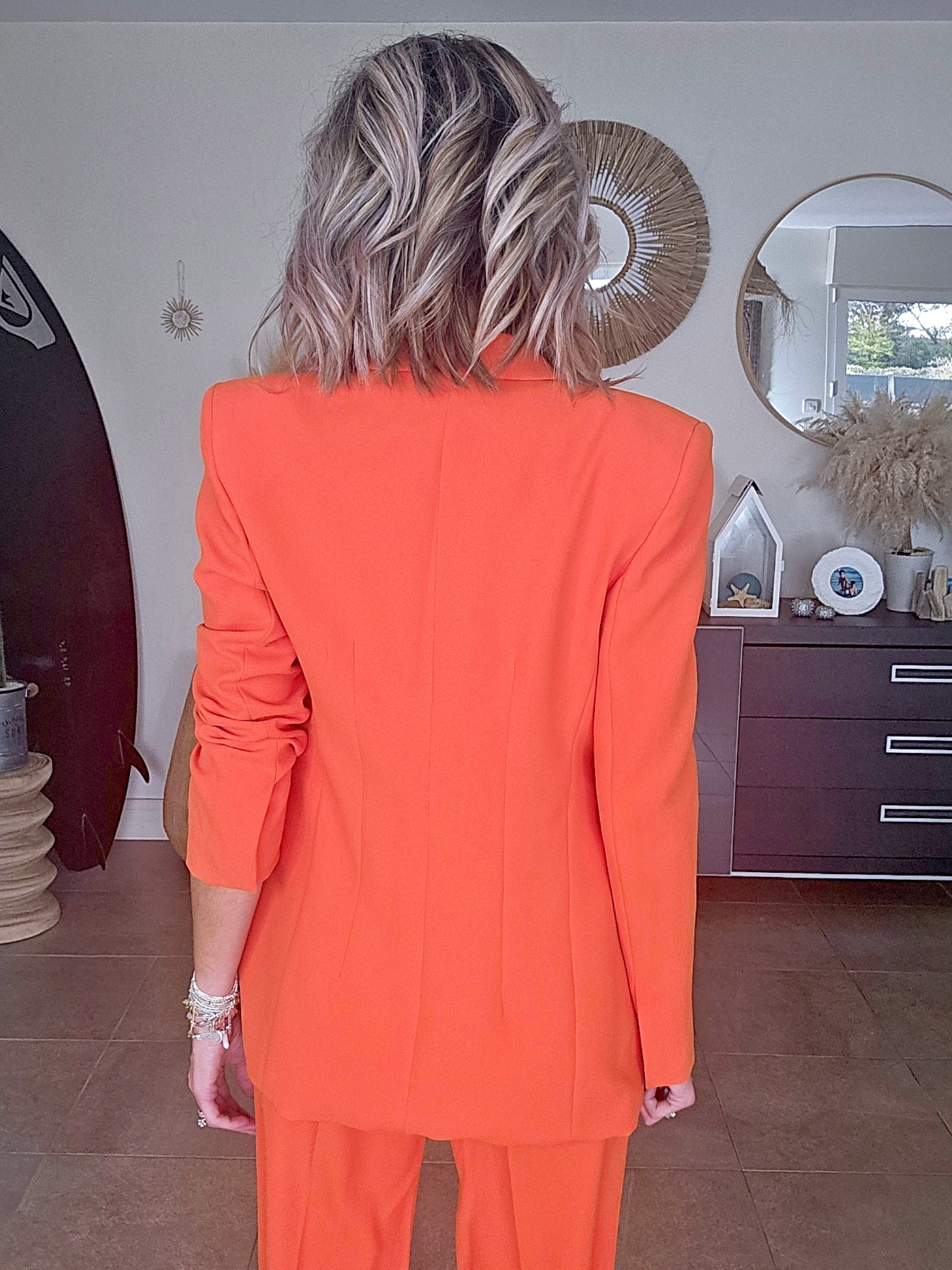 Veste chic orange - 𝐌𝐚𝐫𝐢𝐧𝐚𝟒𝟒𝐟𝐚𝐦𝐢𝐥𝐲