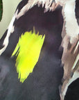Veste cintrée noire à imprimé léopard jaune fluo - 𝐌𝐚𝐫𝐢𝐧𝐚𝟒𝟒𝐟𝐚𝐦𝐢𝐥𝐲