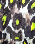 Veste cintrée noire à imprimé léopard jaune fluo - 𝐌𝐚𝐫𝐢𝐧𝐚𝟒𝟒𝐟𝐚𝐦𝐢𝐥𝐲