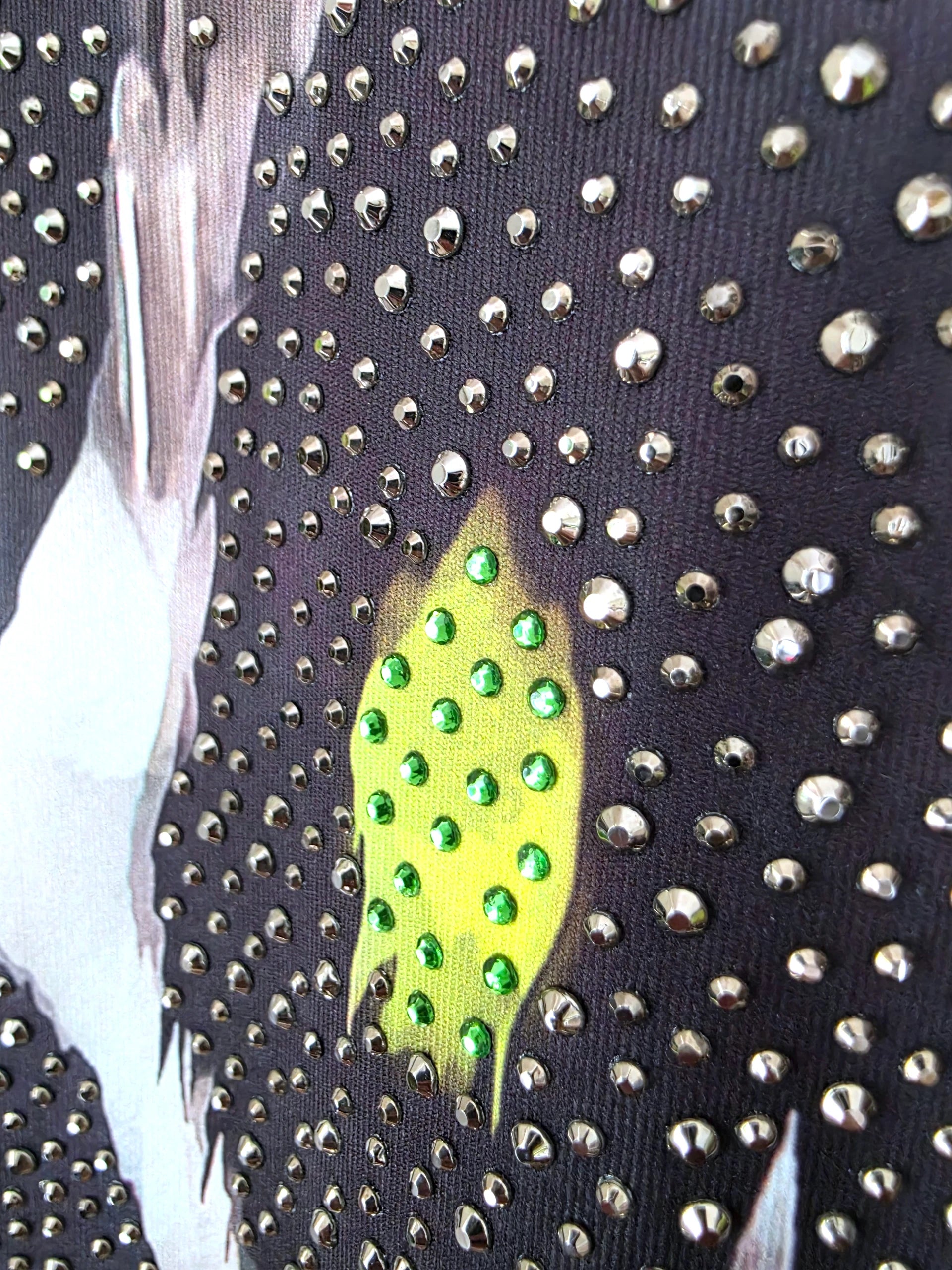 Veste cintrée noire à imprimé léopard jaune fluo - 𝐌𝐚𝐫𝐢𝐧𝐚𝟒𝟒𝐟𝐚𝐦𝐢𝐥𝐲