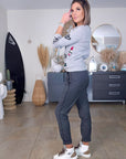 Pantalon jeeging gris anthracite - 𝐌𝐚𝐫𝐢𝐧𝐚𝟒𝟒𝐟𝐚𝐦𝐢𝐥𝐲