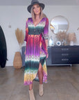 Robe soleil longue tricolore - 𝐌𝐚𝐫𝐢𝐧𝐚𝟒𝟒𝐟𝐚𝐦𝐢𝐥𝐲